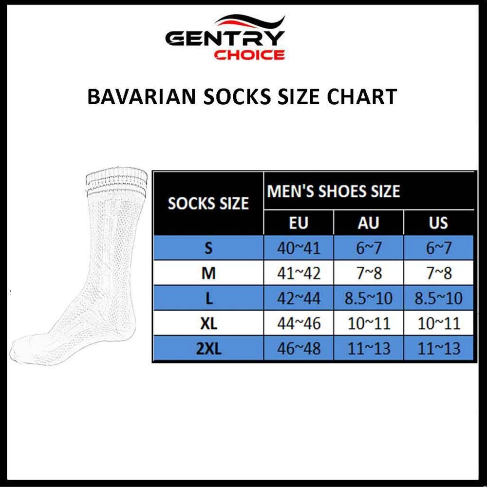 Authentic Bavarian Socks Two Piece Grey with Brown Stripes Oktoberfest Socks NEW - Picture 3 of 6